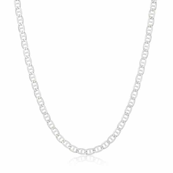 Mens silver diamond on sale chain